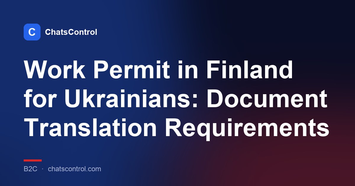 Work Permit in Finland for Ukrainians: Document Translation Requirements