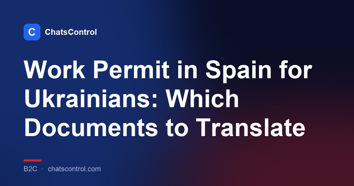 Work Permit in Spain for Ukrainians: Which Documents to Translate