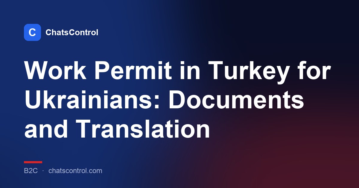 Work Permit in Turkey for Ukrainians: Documents and Translation